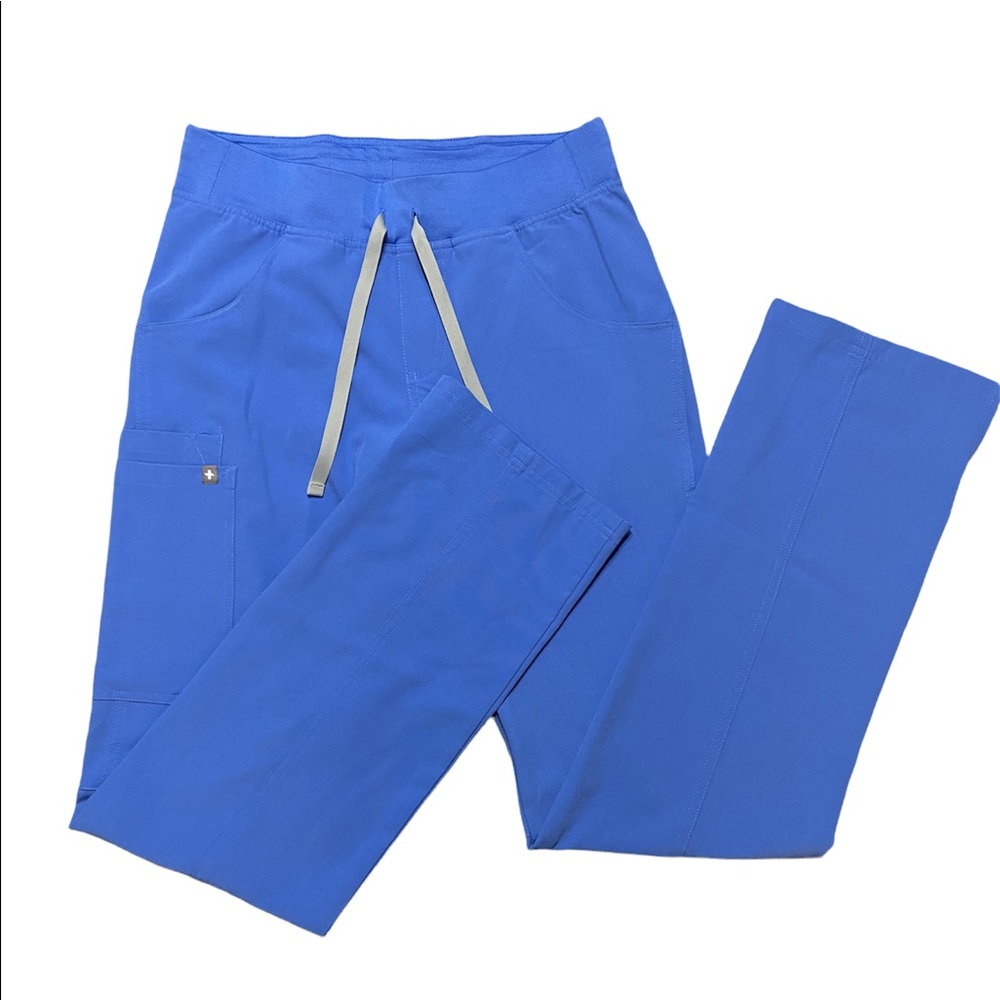 FIGS- Kade Cargo Scrub Pants-CEIL BLUE XS TALL